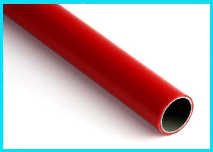 Fora revestidos galvanizado revestido de plástico vermelho tubos de tubos de aço composto para o abastecimento de água e fogo - China Tubo de aço revestido a plástico, Tubo de aço ao